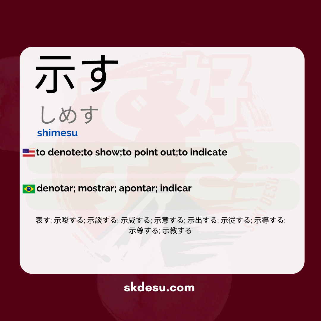 示す