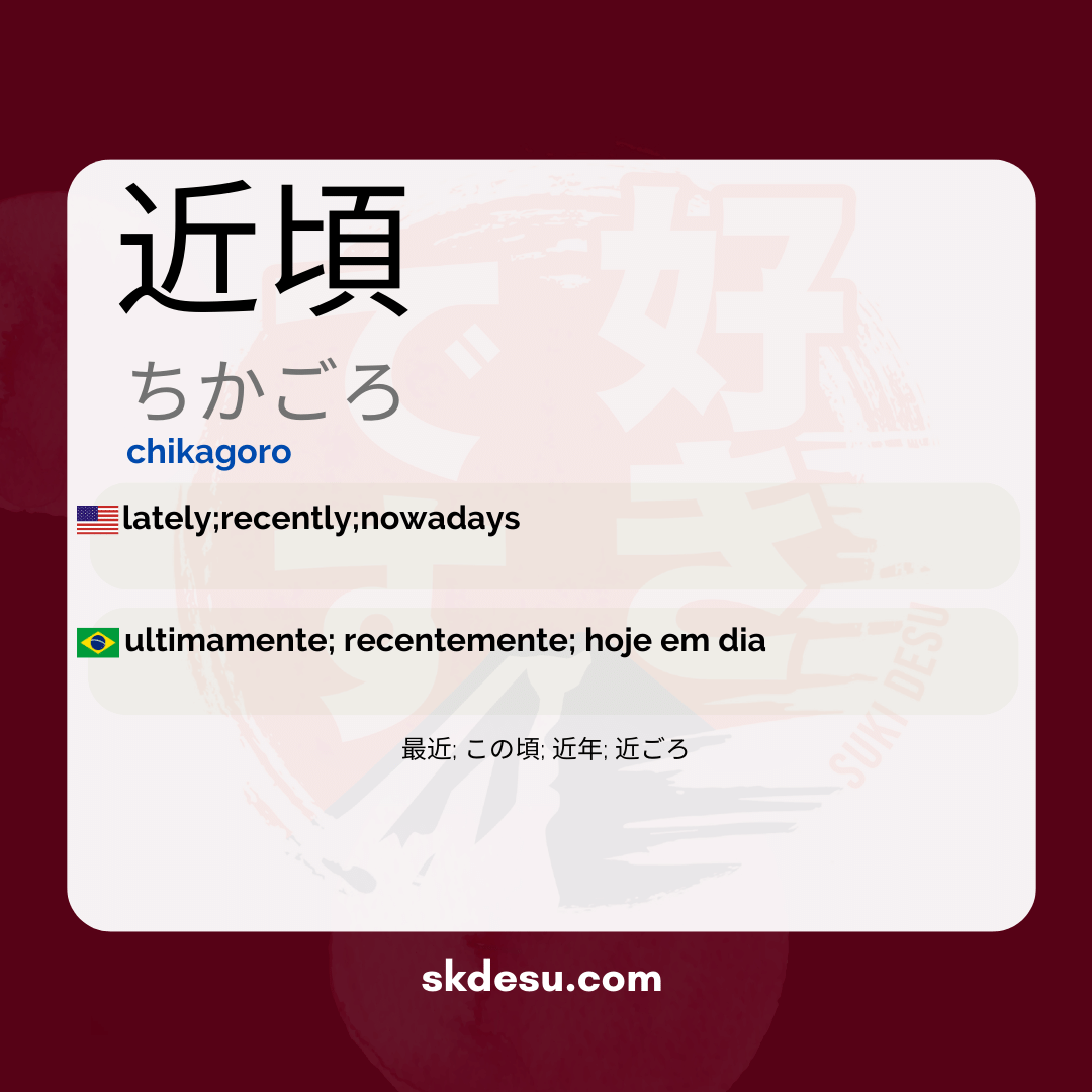 近頃